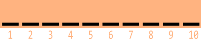 10 Striche